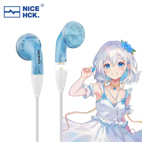 NICEHCK YDX HiFi Wired Earbud 14.8mm Dynamic Driver In-ear Earphone 2Pin Detachable Cable Microphone