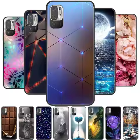 For Xiaomi Redmi Note 10 5G Case Shockproof Soft silicone TPU Back Cover For Redmi Note 10 5G Phone 