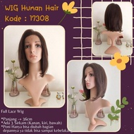 Wig Rambut Asli/ Wig Human Hair Pendek Natural