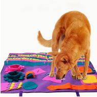 Dog Snuffle Mat Pet Feeding Pad Squeaky Puppy Sniffing Puzzle Toys Interactive Encourages Natural Foraging Skills