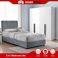 🔥Essen Home 2IN1 BEDROOM SET_MIA SINGLE 3FT Divan Set / Set Bilik Moden/Bedroom Set Moden/Bedroom Se