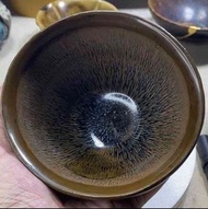 宋-建盞-金毫深腹束口盞