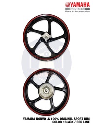 YAMAHA NOUVO LC NOUVOLC 100% ORIGINAL HLY SPORT RIM 5LEG SPORTRIM 5 KAKI 5P2-F5168-01 5P2-F5338-00 1