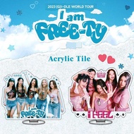 现货 GIDLE新专辑周边站牌亚克力摆件 JUNGKOOK SUGA周边立牌SEVEN桌面GIDLE New Album Surrounding Sign Acrylic Decoration JUN