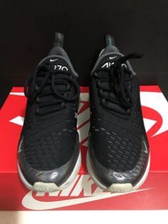 二手 Nike air 270 中古 大童鞋 黑銀色 US: 4.5號 23.5 cm