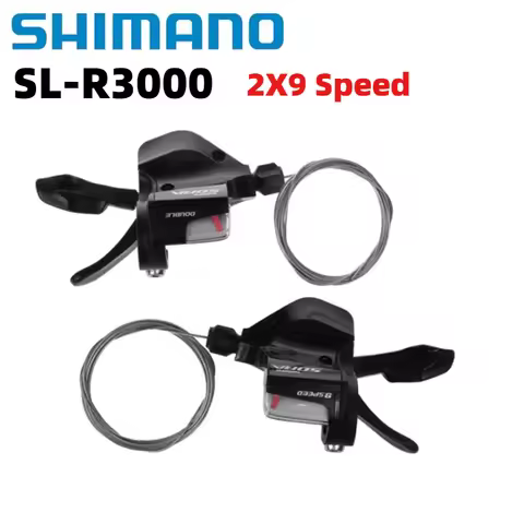 Shimano SORA 2X9-Speed Flat Bar Shifter Lever SL-R3000 Road Bike Parts 2S 9S Release Shifters Triggl