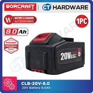 Worcraft Battery and Charger for 20V Power tools 2.0Ah | 4.0Ah | 6.0Ah | 8.0Ah | Standard Charger Tw