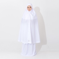 Bella Ammara - Telekung Cotton Sharifah Al-Yahya Basic Edition - White