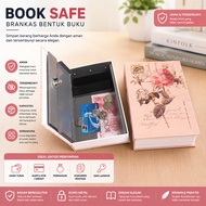 Novel Book Box Safe Hidden Storage Box Hidden Security Box Book Key Lock Size S Novel Book Shaped Sa
