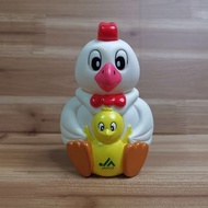 絕版 金雞の貯金箱 錢罌 新年 儲蓄 動物 扭蛋 盒玩 雞年 風水 大膠 生肖 運程 得意 Q版 money animal chick minibank 中古 懷舊 日本限定