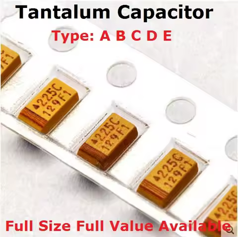 10PCS Type D 100UF 150UF 220UF 330UF 470UF 680UF Tantalum Capacitor 2.5V 4V 6V 6.3V 10V 16V 25V 35V 