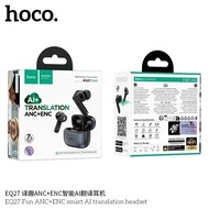 Hoco EQ27 หูฟังแปลภาษา AI เรียลไทม์ 134 ภาษา ANC+ENC เสียง Hi-Fi ปรับ EQ Sound หูฟังบลูทูธ