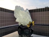 鈣沸石擺件（連木底座）