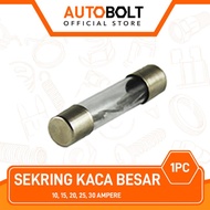 1 PC Large Glass Fuse 20 Ampere 20A 20 A Tube Fuse Glass Fuse