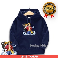 Jaket Anak laki Laki/Jacket LUFFY ONE PIECE Umur 2-12 tahun/Sweater Switer Anak Keren/Hoodie Hodie A