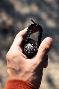 [現貨] Sun Company TempaComp - 球指南針和溫度計登山扣 露營用品
