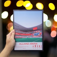 SHOP PHOTO ️ Allianz Arena Poster At München - Bayern Munich Poster - FOOTBALL WALL PAINTING ️ FREE 