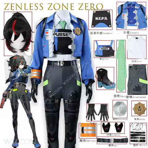 Zenless Zone Zero Zhu Yuan Cosplay Costume Order Department Investigation Team Leader Hoyoverse Anim