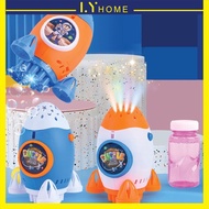 Electric LED Projector Lighting Bubble Space Rocket Outdoor Game Kids