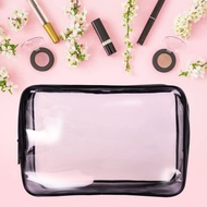 Zipper Travel Holder Clear Cosmetic Bag PVC Makeup Pouch Pencil Pen Case
