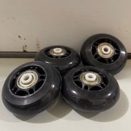 64mm Rubber Tire Roller Skate Wheels Rubber Wheel Set