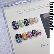 Press on nails handmade [Press on nails] handmade Wear nails Little Red Book Hot-selling Manicure Pa