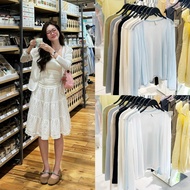 (OLDSCHOOL PHOTO) Women's paper-thin elastic cardigan with curved shape and long sleeves AK203