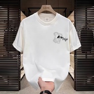 COD 2026 Heavy Breathable Fashion T-Shirt Men Summer New Style Street Wear Cartoon Print ins Loose B