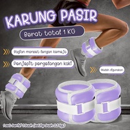 Wrist & Foot Weight 1KG (0.5X 2KG) Wrist Ankle Weight Gym Fitness Workout Sports