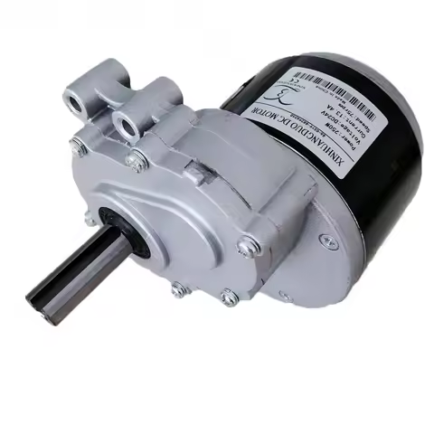 250w 24v 75rpm or 120rpm low speed brush motor, 44mm Longer shaft, Shaft Diameter 17mm , wheel chair
