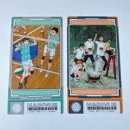 Haikyuu Transparent Card - SET Karasuno + Aoba Johsai