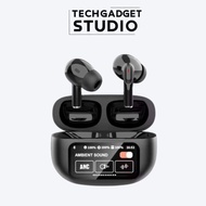 A9 PRO Wireless Earbuds: LED Display & HiFi Sound | TWS Bluetooth Headset - Dark