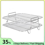 Air Fryer Rack For  5.5L Air Fryer, 2 Tier Air Fryer Grill/Shelf/Dehydrator Rack Square ,Air Fryer R
