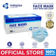 Indoplas Disposable Face Mask 3-Ply with Earloop