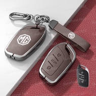 Zine Alloy Leather Car Remote Key Cover Key Protector Fob for MG 4 2023 Mg4 EV MG HS GT ZX ZS EV MG5
