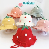 MATAHARI Store2512-sunflower Embroidered Braided Beanie hat baby Girl Newest Beanie baby Girl baby h