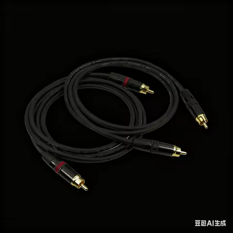▲Japan Mogami 2964 Dual RCA Audio Cable OFC Gold-Plated Plugs Low Capacitance AV Cable for TV Amplif