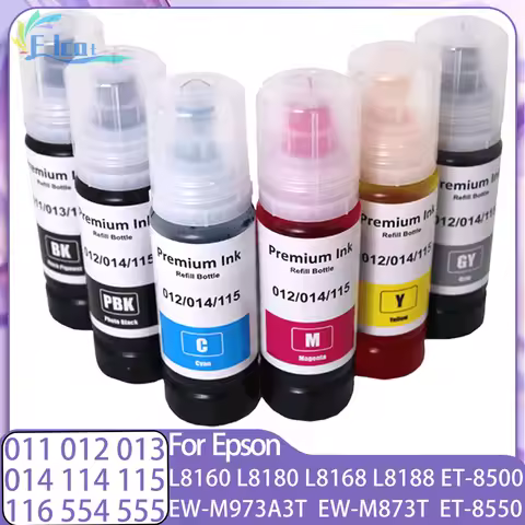 For Epson 011 012 013 014 114 115 116 552 554 555 Refill ink Ecotank ET-8500 ET-8550 L8160 L8168 L81