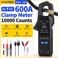FNIRSI DMC-100 AC DC Current Clamp Meter 10000 Counts | Tang Ampere Digital 600A | Digital Multimete
