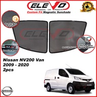 ELEVO Nissan NV200 Van 2009 to 2020 Magnetic Custom Fit Sunshade Magnet Shade Sun Protection 2pcs