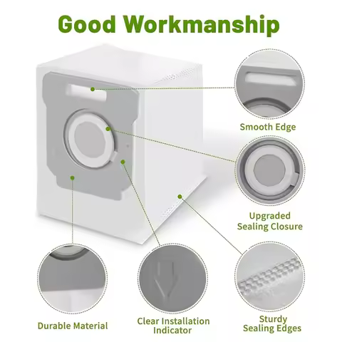 CYCLI-Vacuum Filter And Vacuum Cleaner Bags Replacement Parts Kit Compatible For Irobot Roomba I3/I3