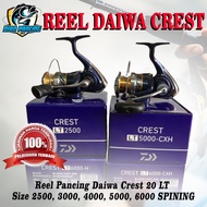 Daiwa Brand Fishing Reel Crest 20 LT Size 2500, 3000, 4000, 5000, 6000 SPINING