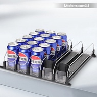 Cola Sprite Beer can storage rack Fridge beverage organizer Fridge drink dispenser Self-Sliding Soda