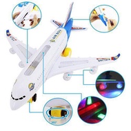 Airbus A380 aircraft Lights Sounds moving 360° eletric Aeroplane Toys (readystock)