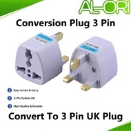 Universal Conversion Travel Adapter Travel Plug 3 Pin Plug Adaptor 2 Pin US EU Multi Pin To 3 Pin UK