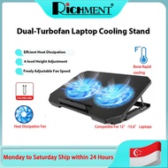 RICHMENT Q100 ICE COOREL Laptop Cooling Pad with 2 Cooling Fans, Cooling Pad for Laptop Fan 12-15.6 