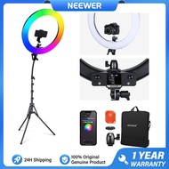 NEEWER RGB18 II 42W 18 Inch RGB Ring Light with APP Control 18 Scenes GM±50
