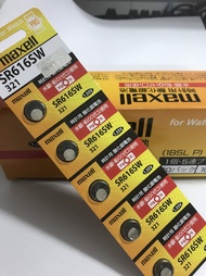 Vĩ 5 Viên Pin đồng hồ 1.55V MAXELL 616 (SR616SW) 321 dành cho các dòng đồng hồ đeo tay [ Vĩ Vàng]