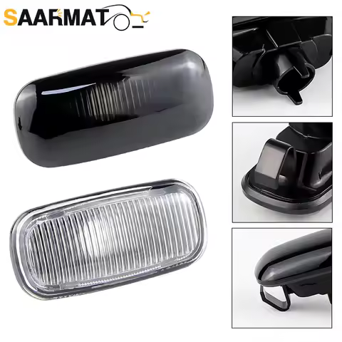 2PCS Right&Left Side Indicator Turn Signal Marker Light Lamp Cover Shell (No Bulb) For Audi A3 S3 8P