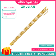 [BT5101] Rantai Tangan TAPAK GAJAH ZHULIAN Gold Plated Bracelet Jewellery Emas Saduran Barang Kemas